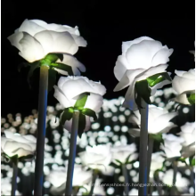 Lumière de fleurs artificielles de rose